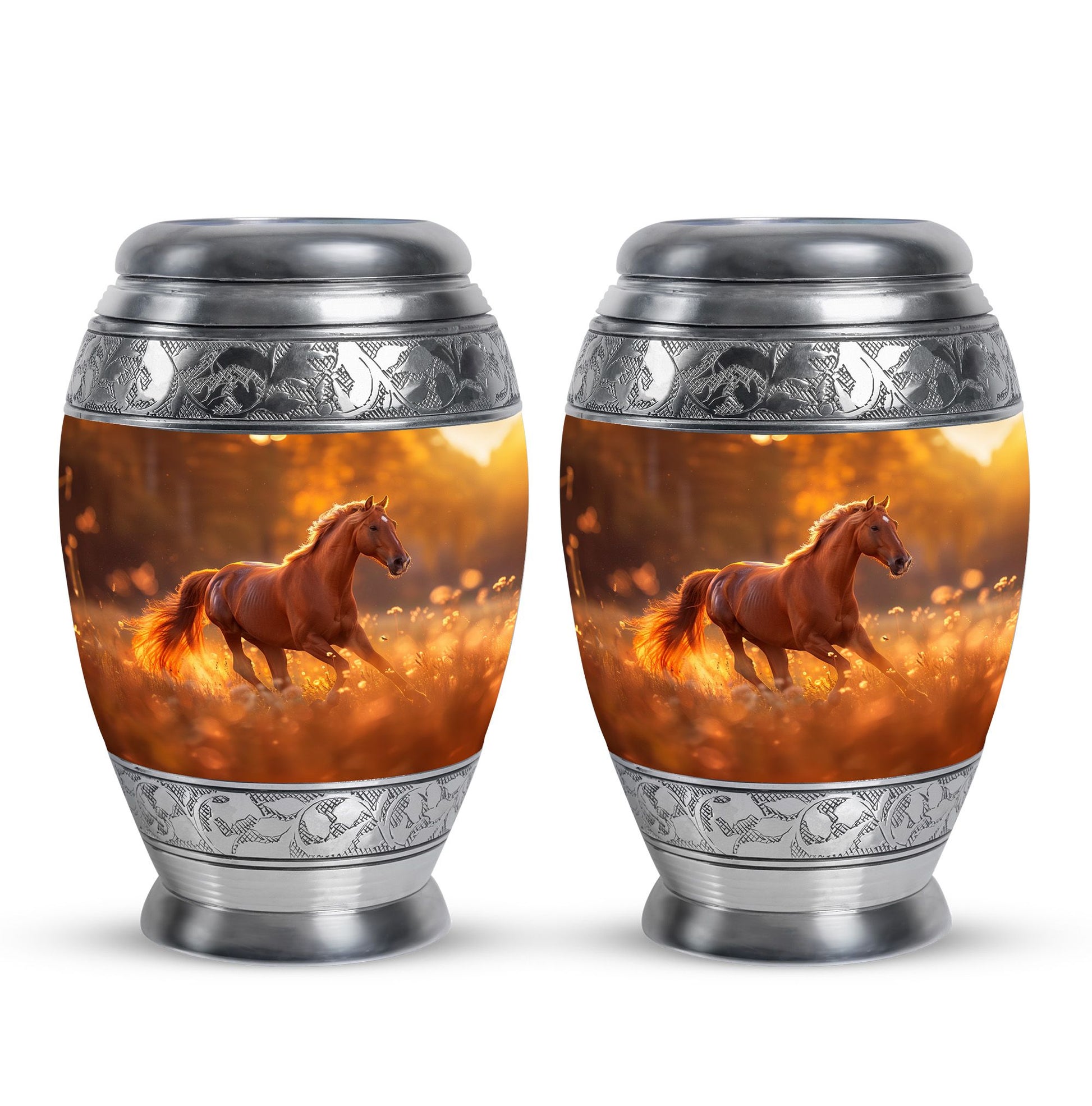 Runing Horse Theme 3 Inch Keepsake Pack of 2