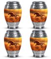 Runing Horse Theme 3 Inch Keepsake Pack of 4