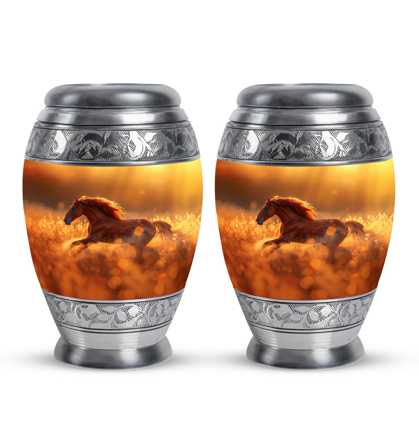Runing Horse Theme 3 Inch Keepsake Pack of 2