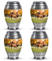Runing Horse Theme 3 Inch Keepsake Pack of 4