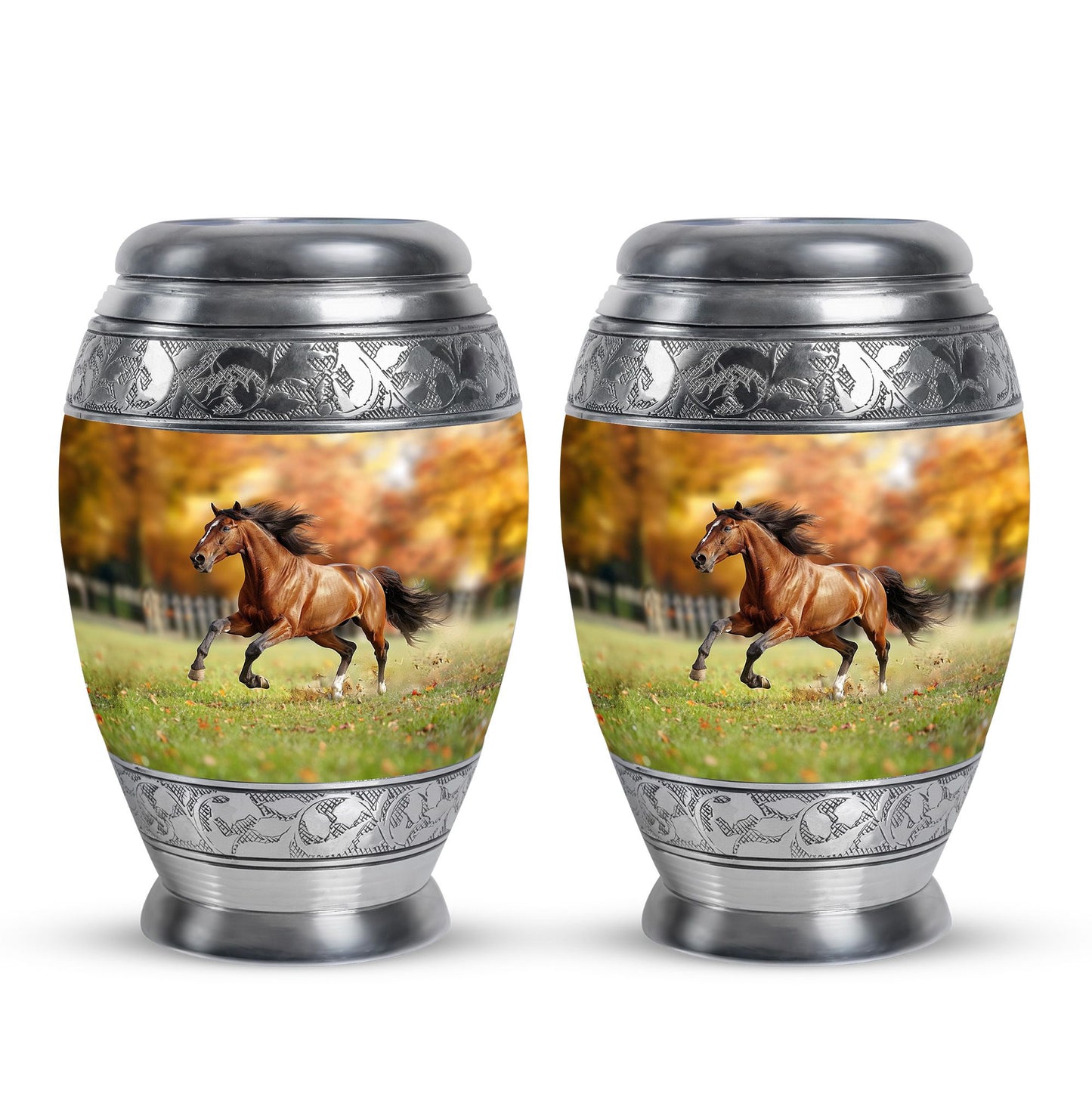 Runing Horse Theme 3 Inch Keepsake Pack of 2