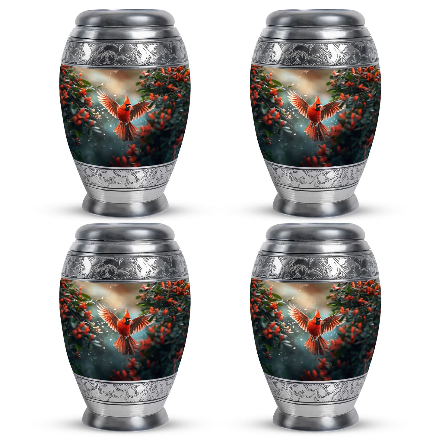 Cardinal Theme 3 Inch Keepsake Pack of 4