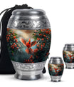 Cardinal Theme Large Urn With 2 Keepsake Urn