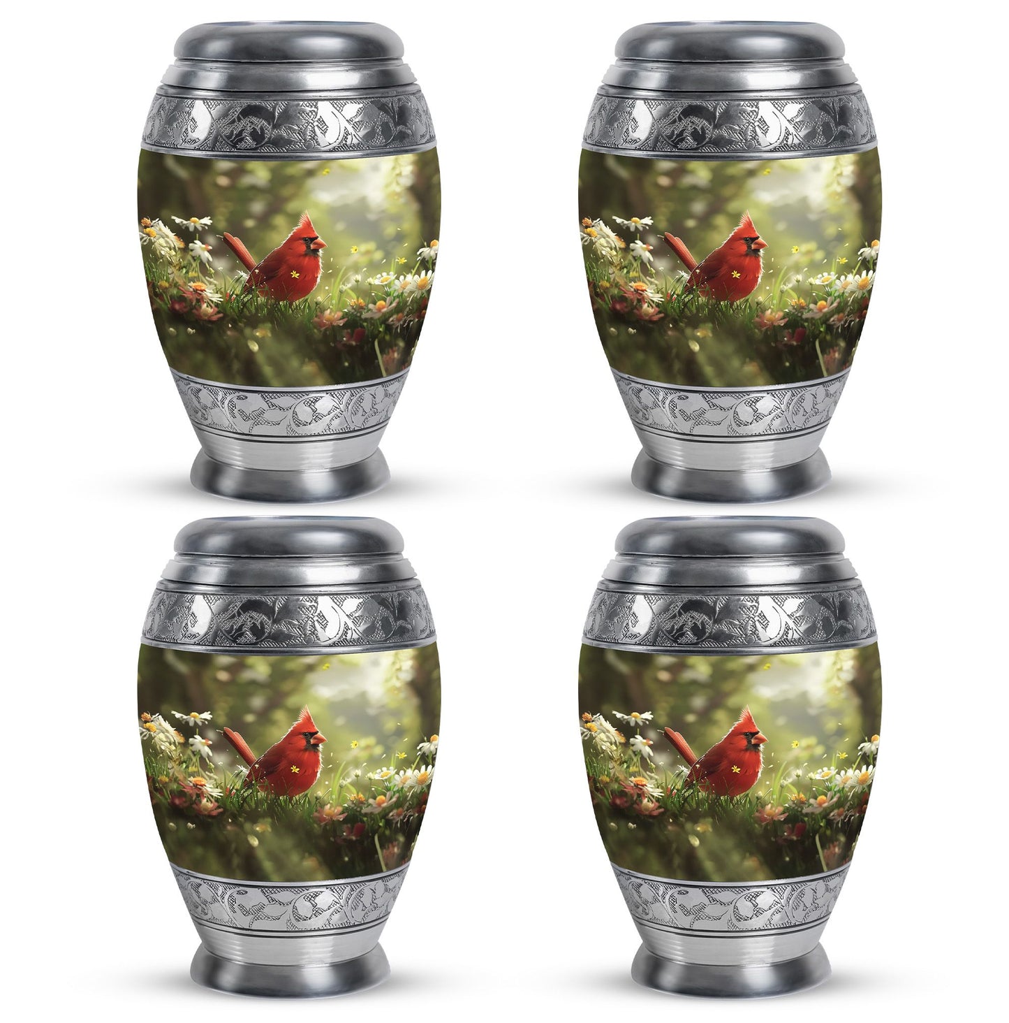 Cardinal Theme 3 Inch Keepsake Pack of 4