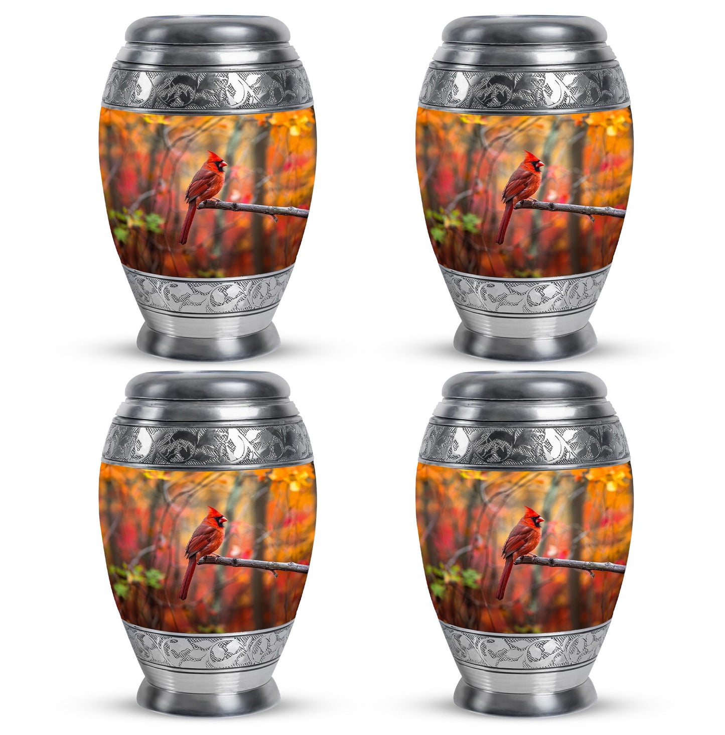 Cardinal Theme 3 Inch Keepsake Pack of 4