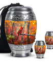 Cardinal Theme Large Urn With 2 Keepsake Urn