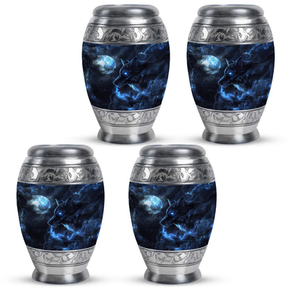 Wolf Theme 3 Inch Keepsake Pack of 4