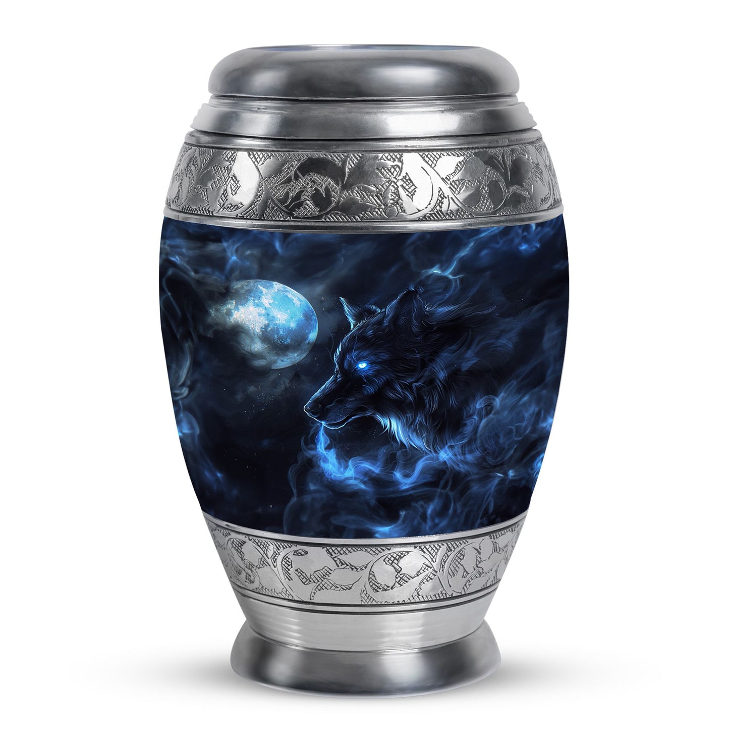 Wolf Theme Large Urn 10 Inch