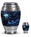Wolf Theme Large Urn With 1 Keepsake Urn