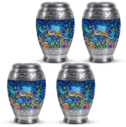 Turtle Theme 3 Inch Keepsake Pack of 4