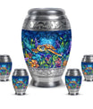 Turtle Theme Large Urn With 4 Keepsake Urn