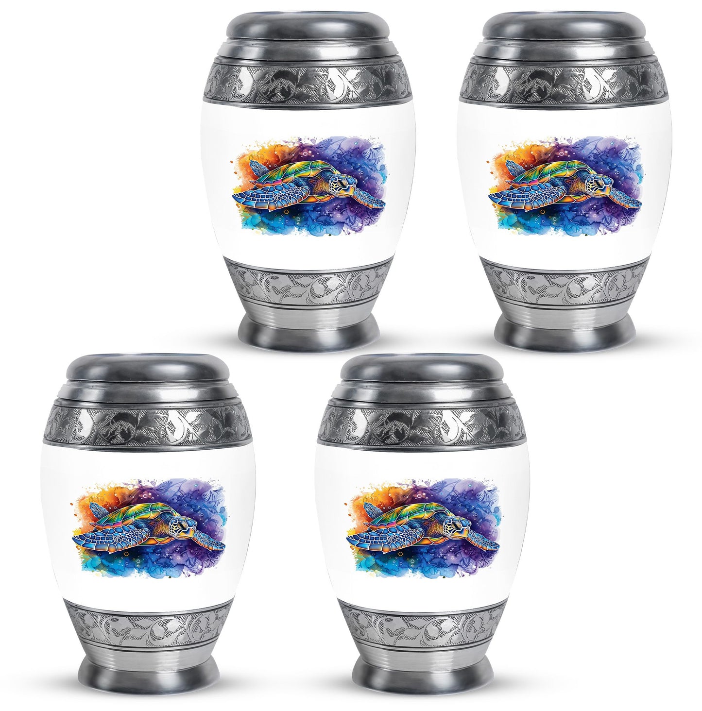 Turtle Theme 3 Inch Keepsake Pack of 4