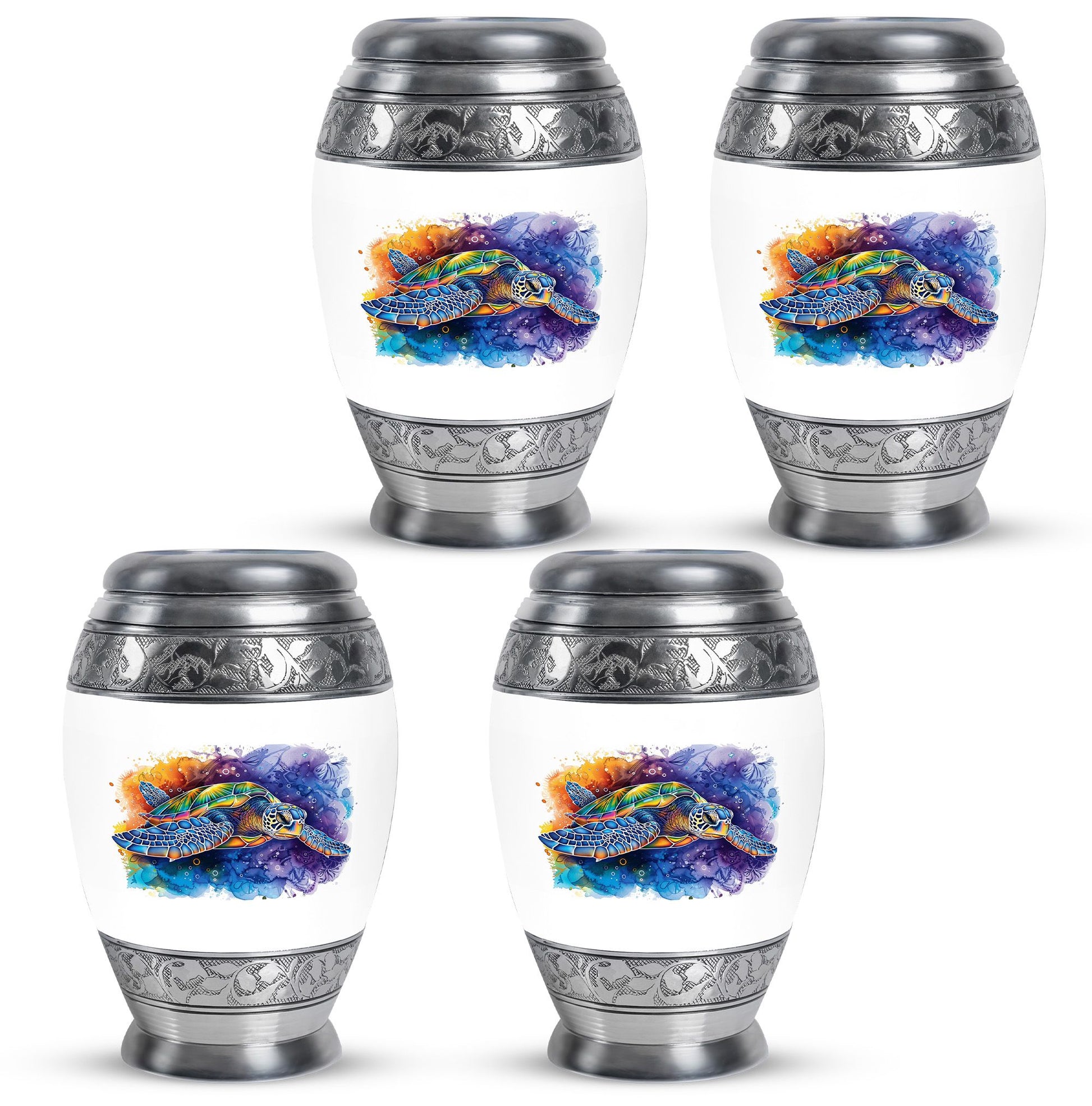 Turtle Theme 3 Inch Keepsake Pack of 4