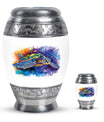 Turtle Theme Large Urn With 1 Keepsake Urn