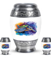 Turtle Theme Large Urn With 2 Keepsake Urn