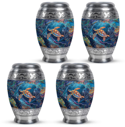 Turtle Theme 3 Inch Keepsake Pack of 4