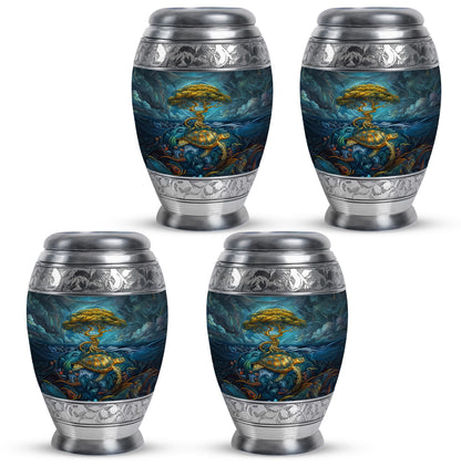 Turtle Theme 3 Inch Keepsake Pack of 4