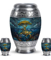 Turtle Theme Large Urn With 2 Keepsake Urn