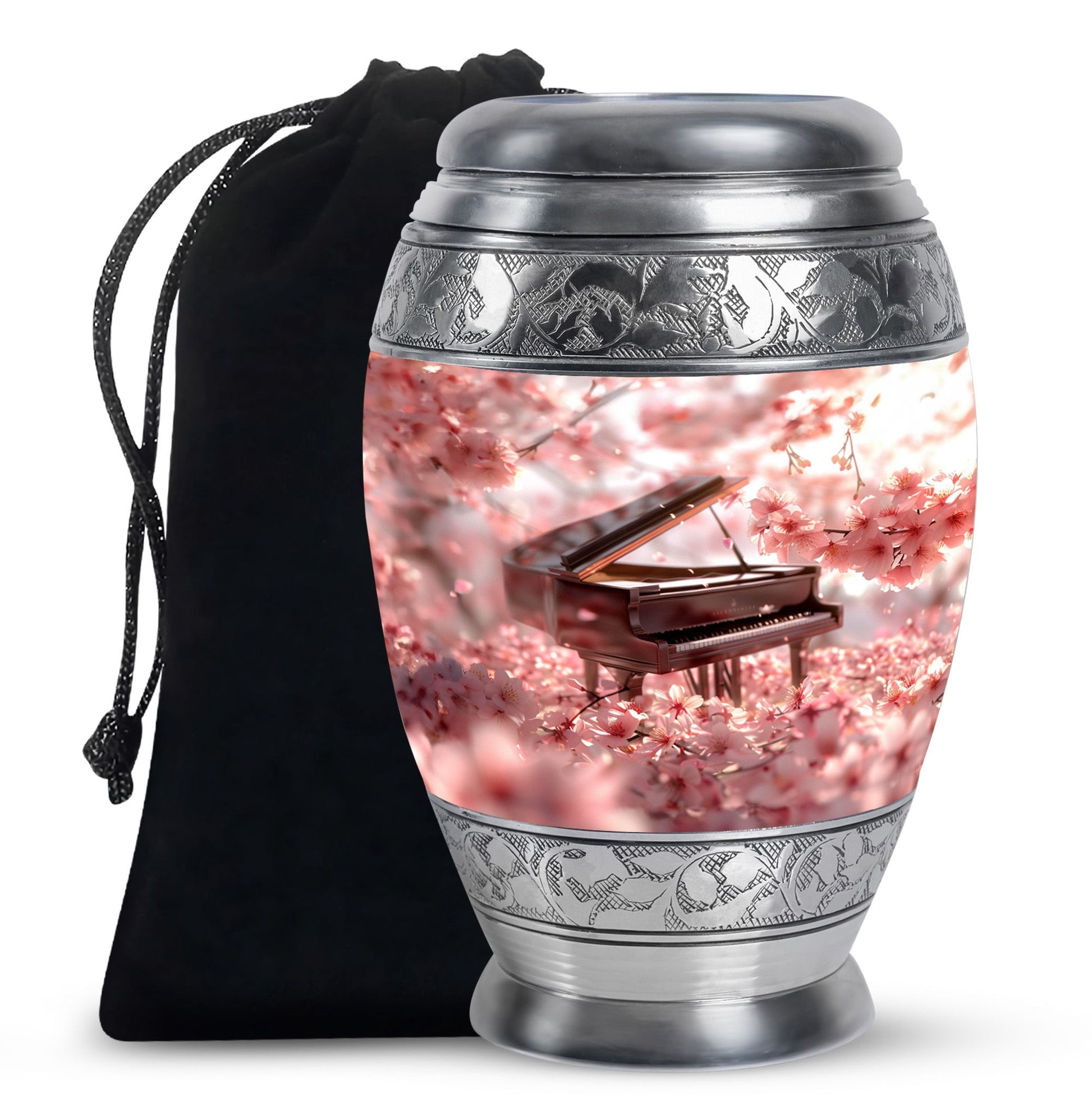 Piano Theme Large Urn 10 Inch