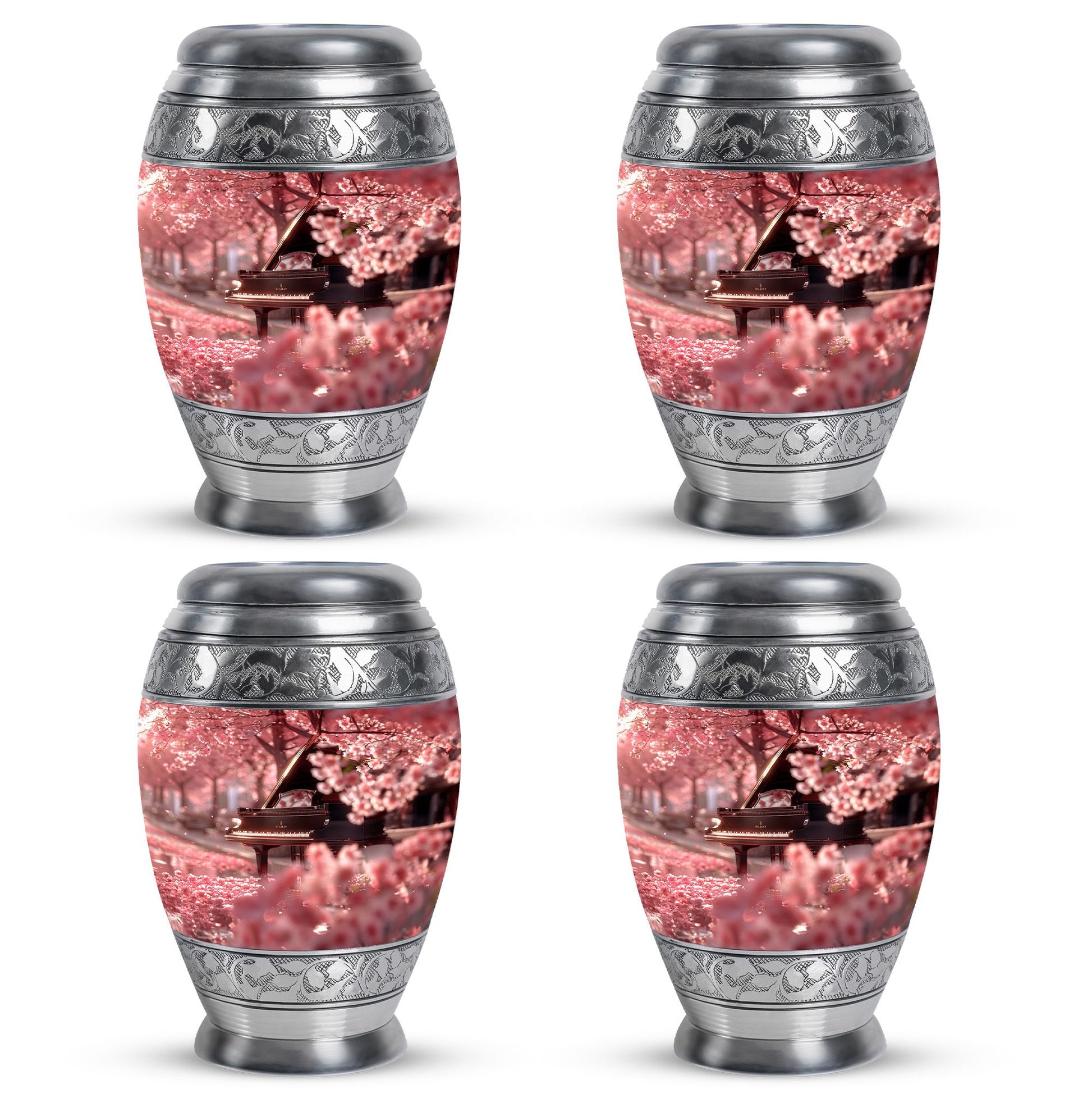 Piano Theme 3 Inch Keepsake Pack of 4