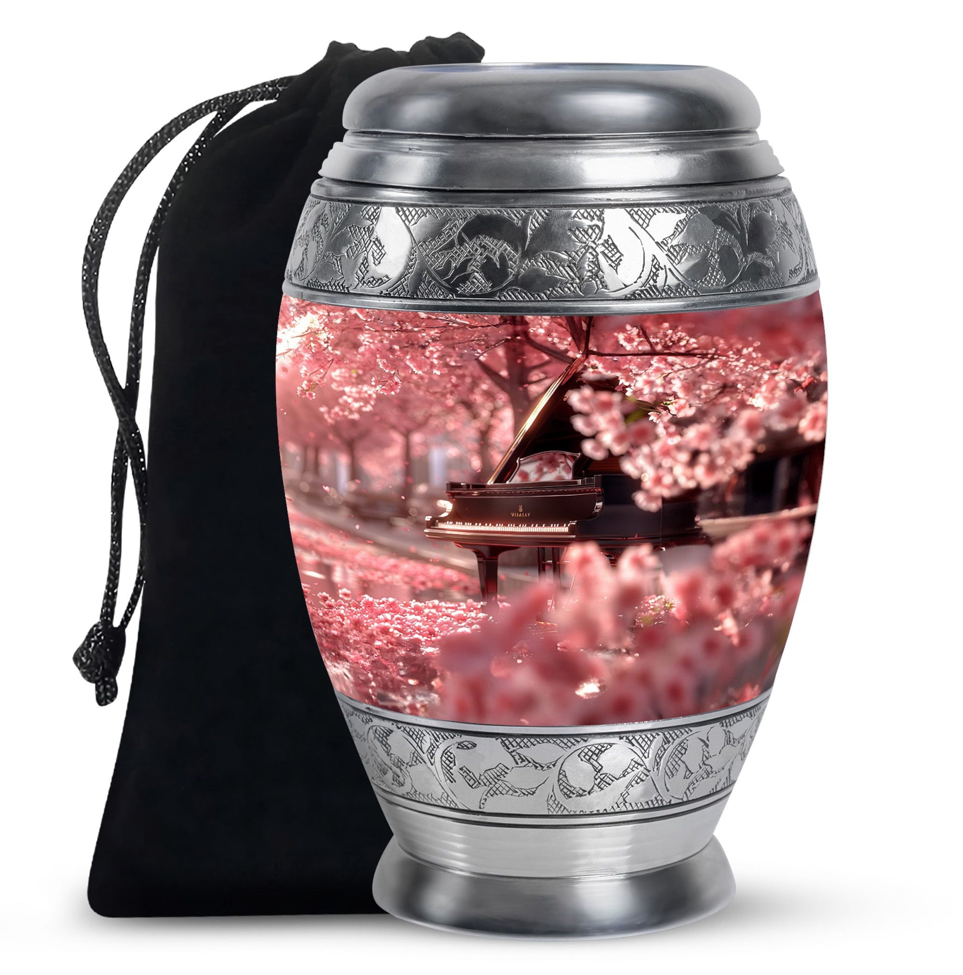 Piano Theme Large Urn 10 Inch