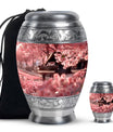 Piano Theme Large Urn With 1 Keepsake Urn