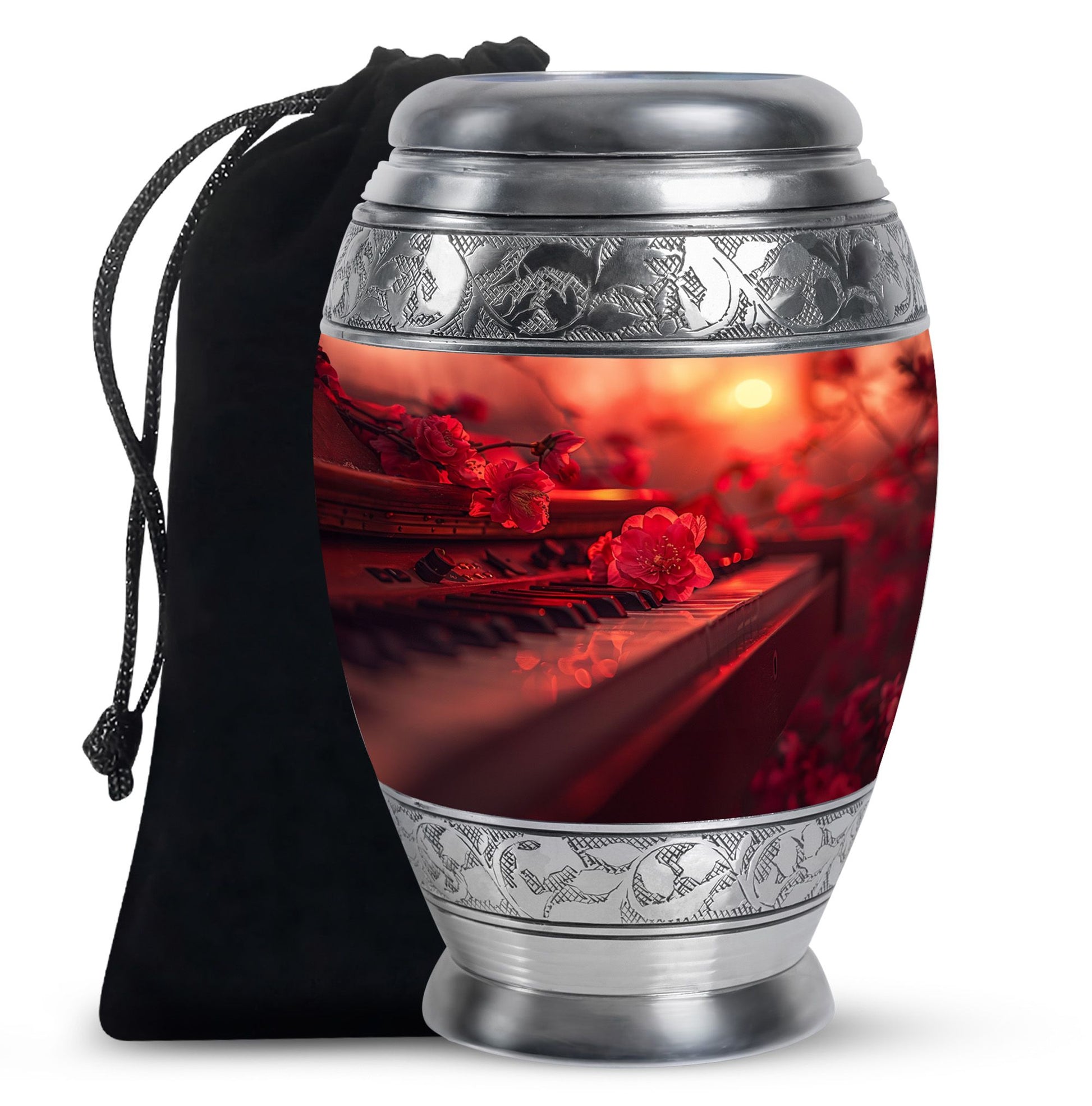 Piano Theme Large Urn 10 Inch