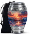 Sunrise Theme Large Urn 10 Inch