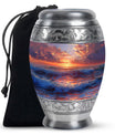 Sunrise Theme Large Urn 10 Inch