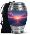 Sunrise Theme Large Urn 10 Inch