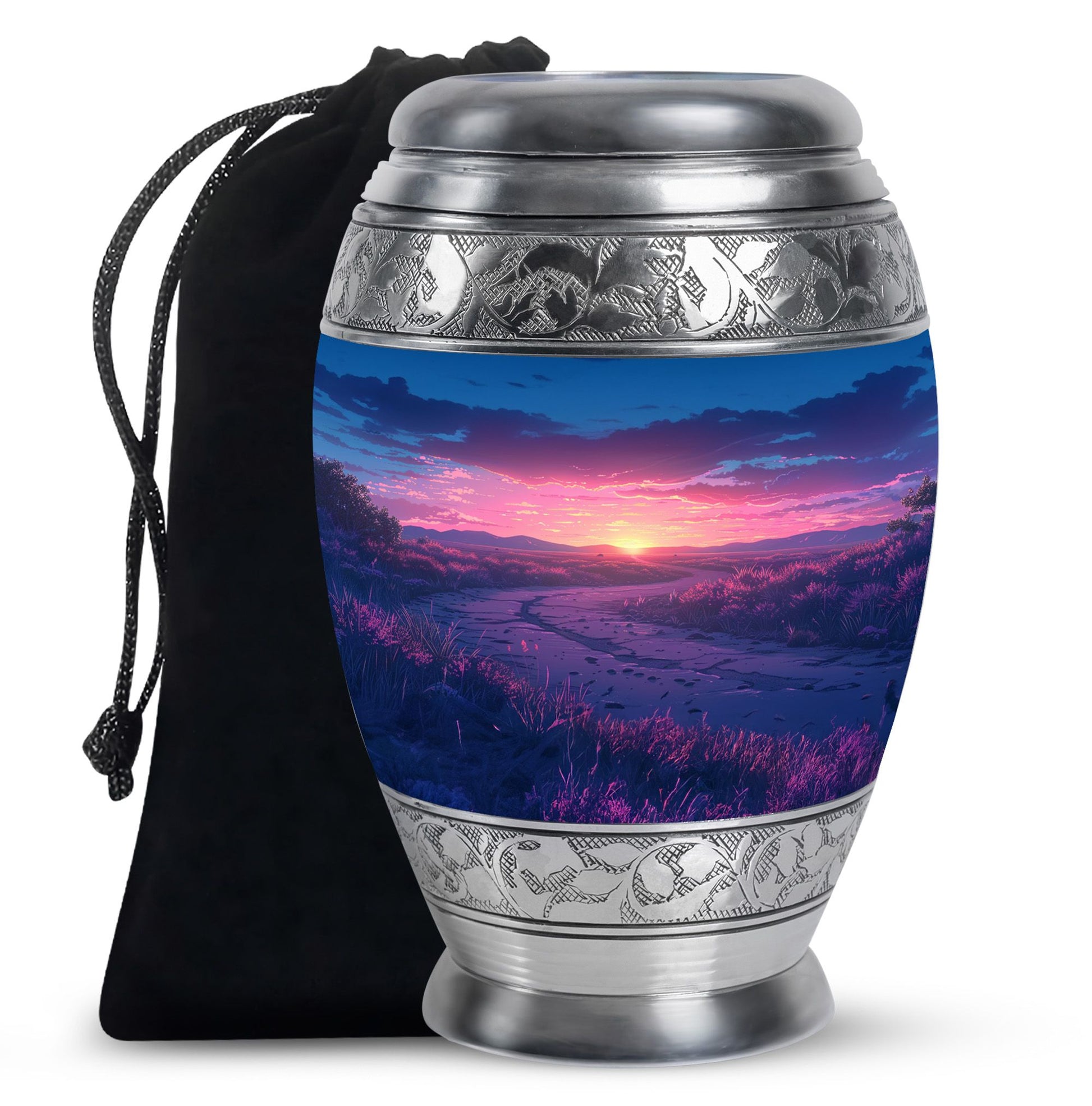 Sunrise Theme Large Urn 10 Inch