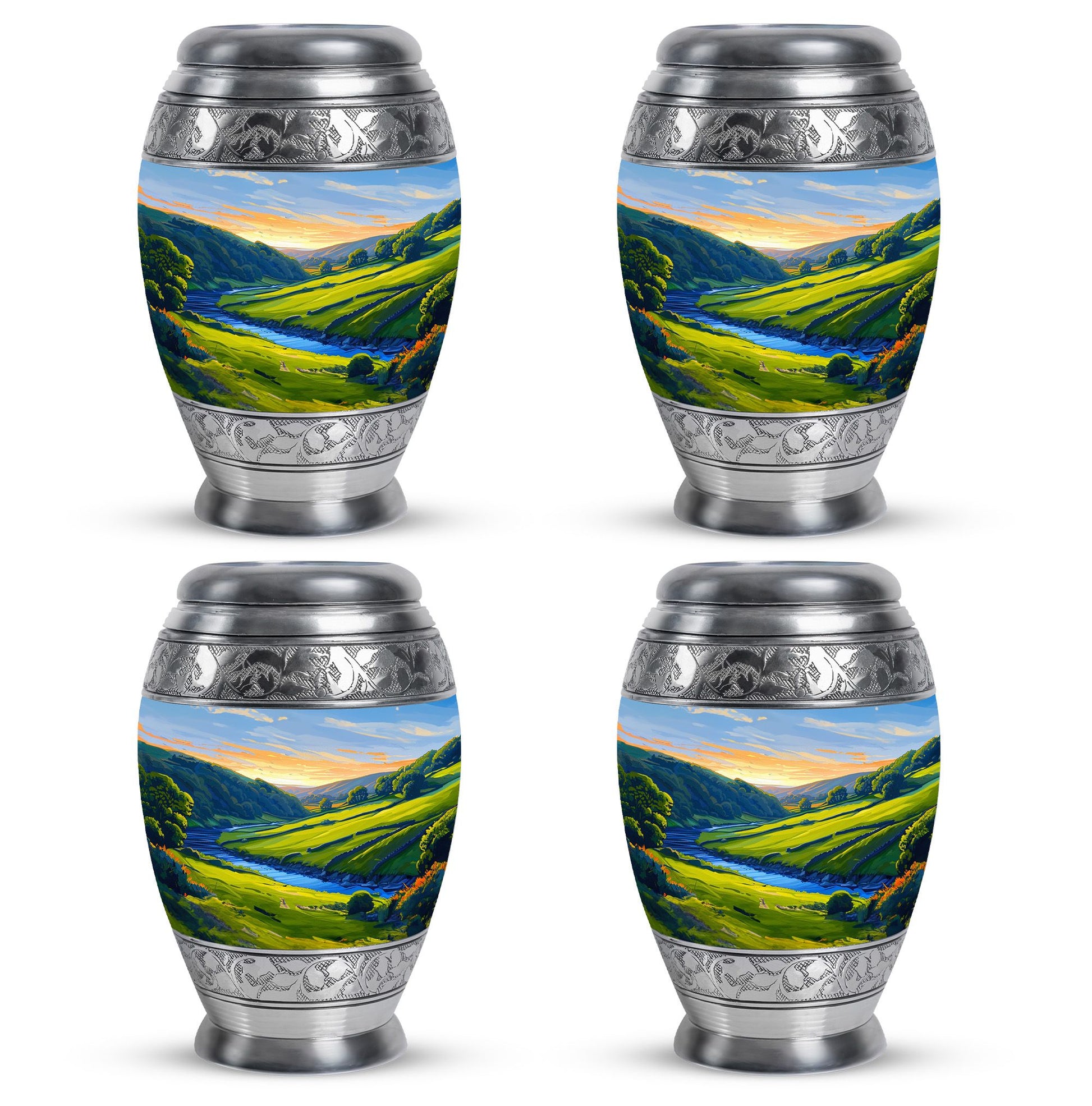 Sunrise Theme 3 Inch Keepsake Pack of 4