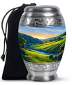 Sunrise Theme Large Urn 10 Inch