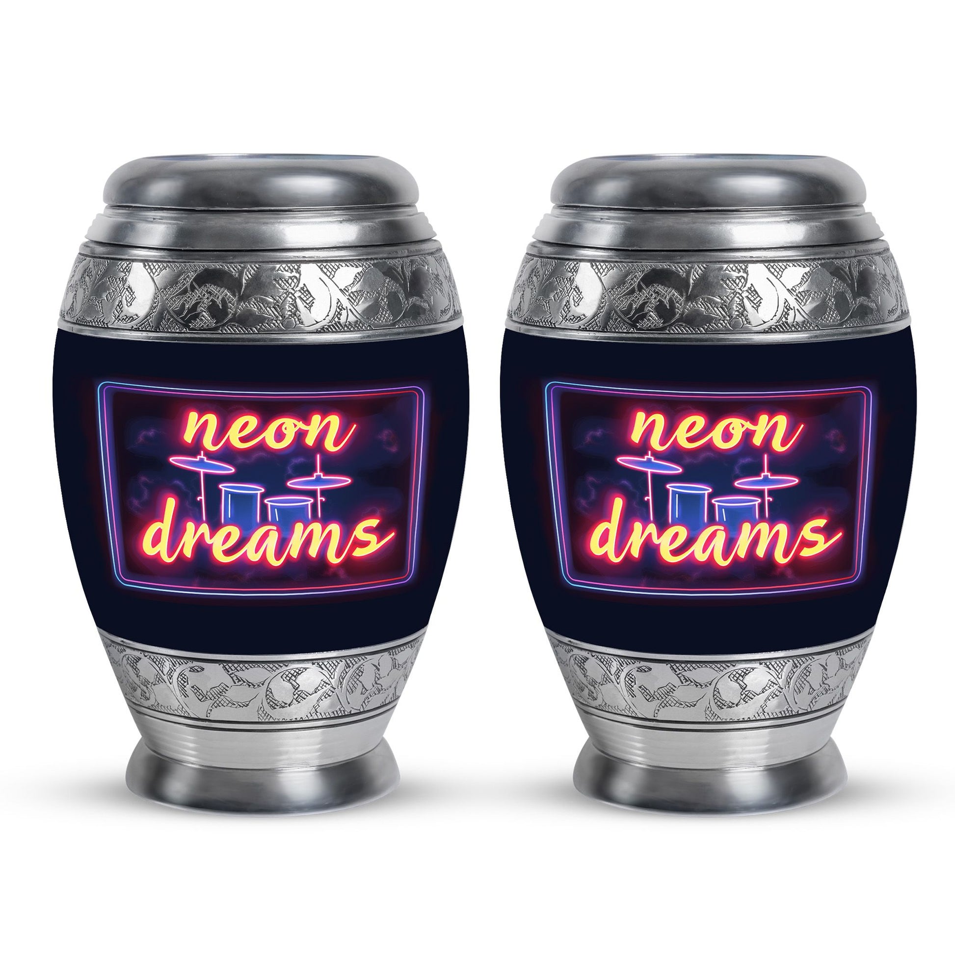 Drums And Music Theme 3 Inch Keepsake Pack of 2