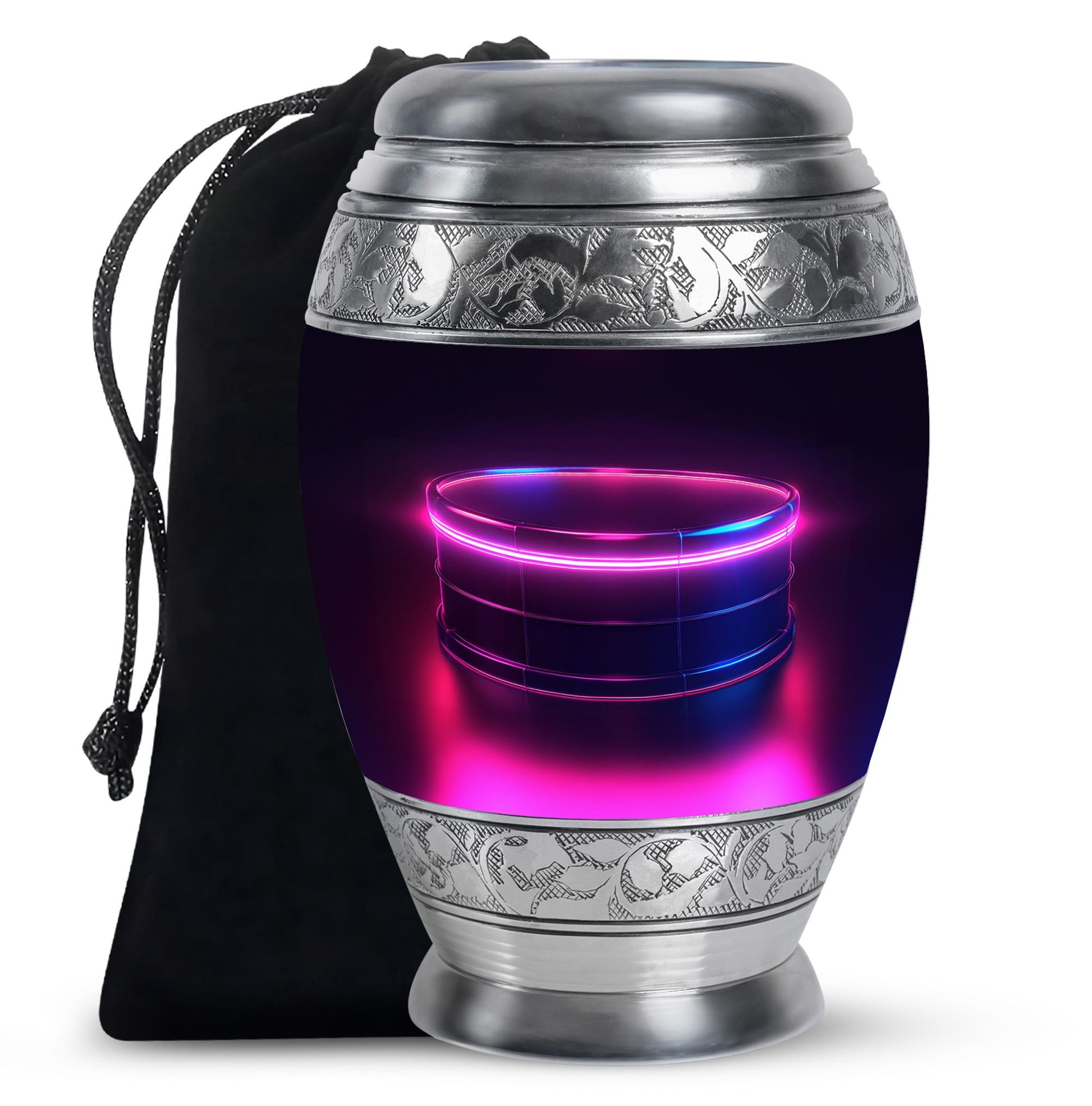 Drums And Music Theme Large Urn 10 Inch