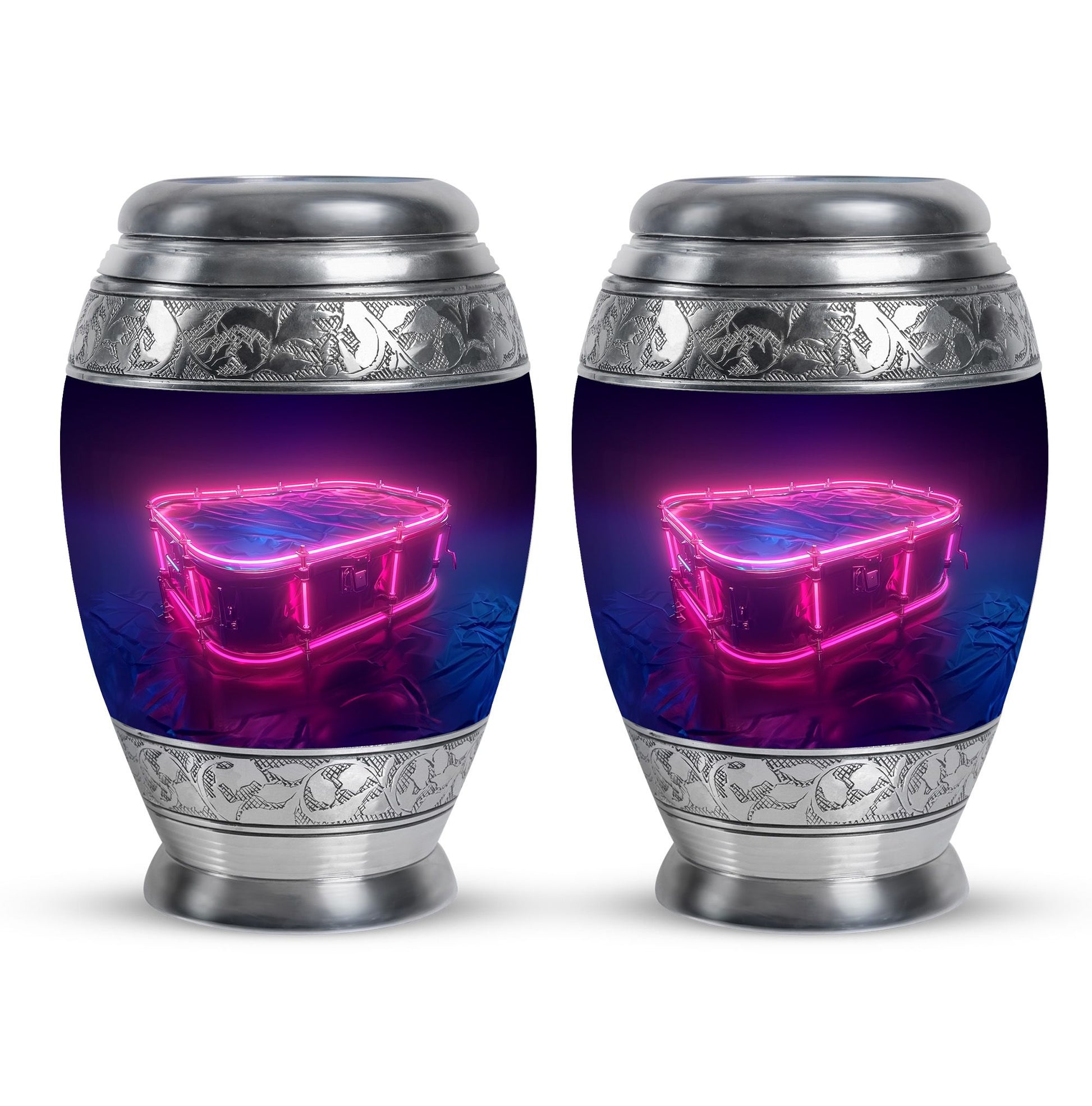 Drums And Music Theme 3 Inch Keepsake Pack of 2