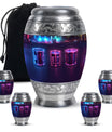 Drums And Music Theme Large Urn With 4 Keepsake Urn