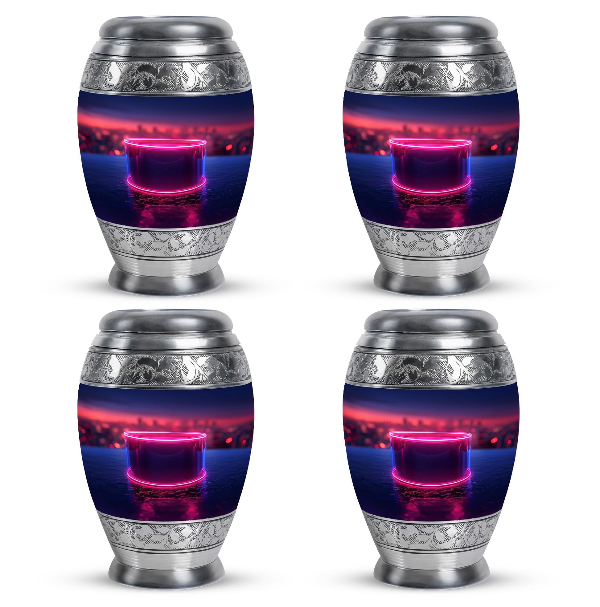 Drums And Music Theme 3 Inch Keepsake Pack of 4