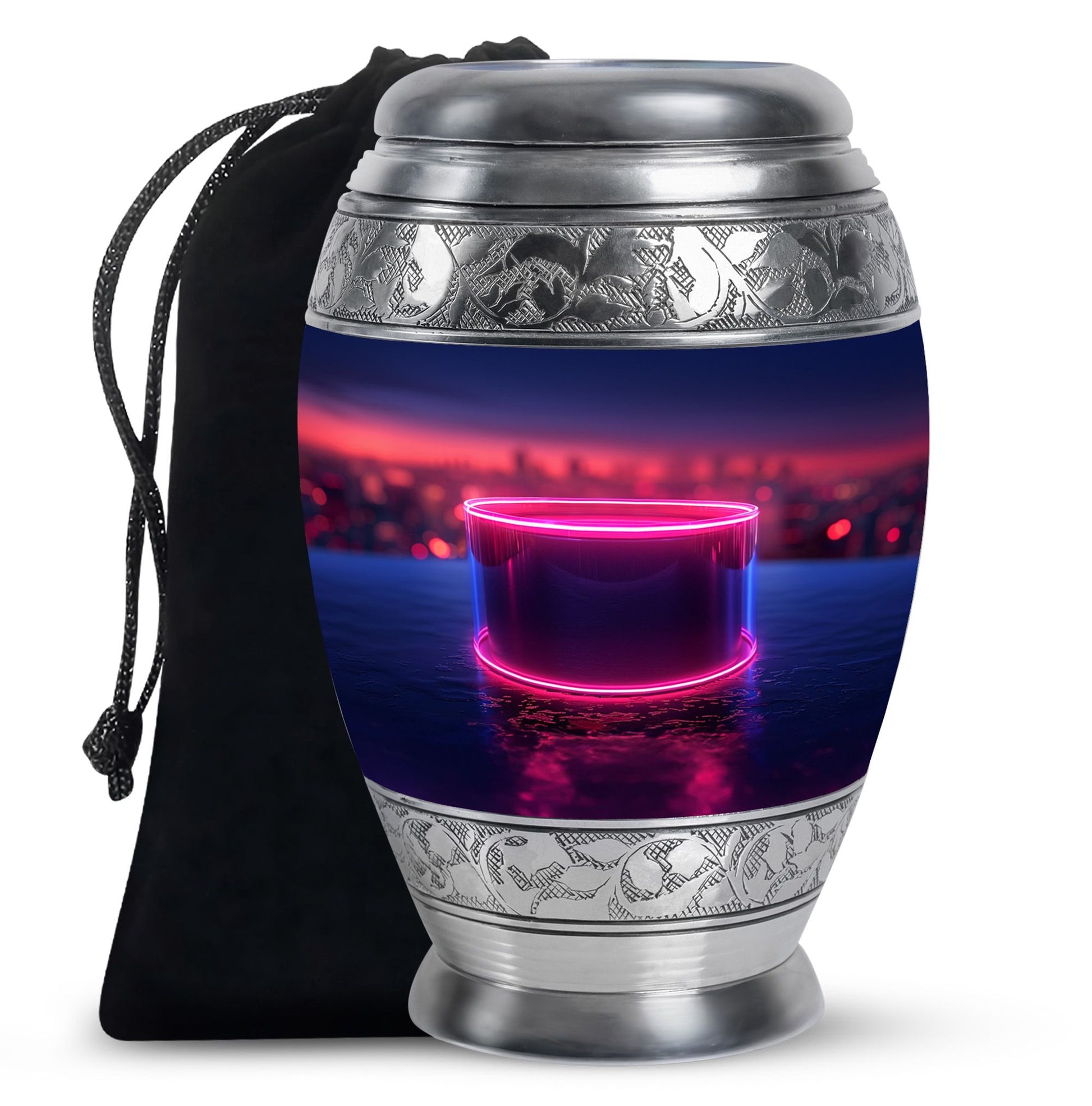 Drums And Music Theme Large Urn 10 Inch