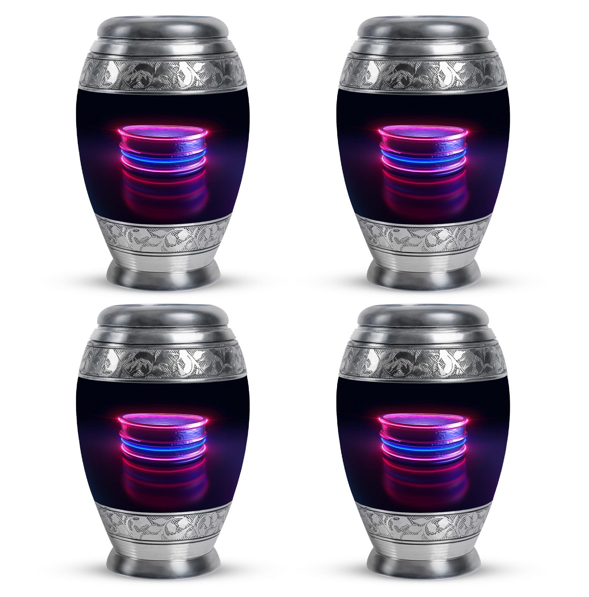 Drums And Music Theme 3 Inch Keepsake Pack of 4