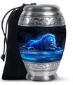 Lion Theme Large Urn 10 Inch