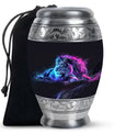 Lion Theme Large Urn 10 Inch