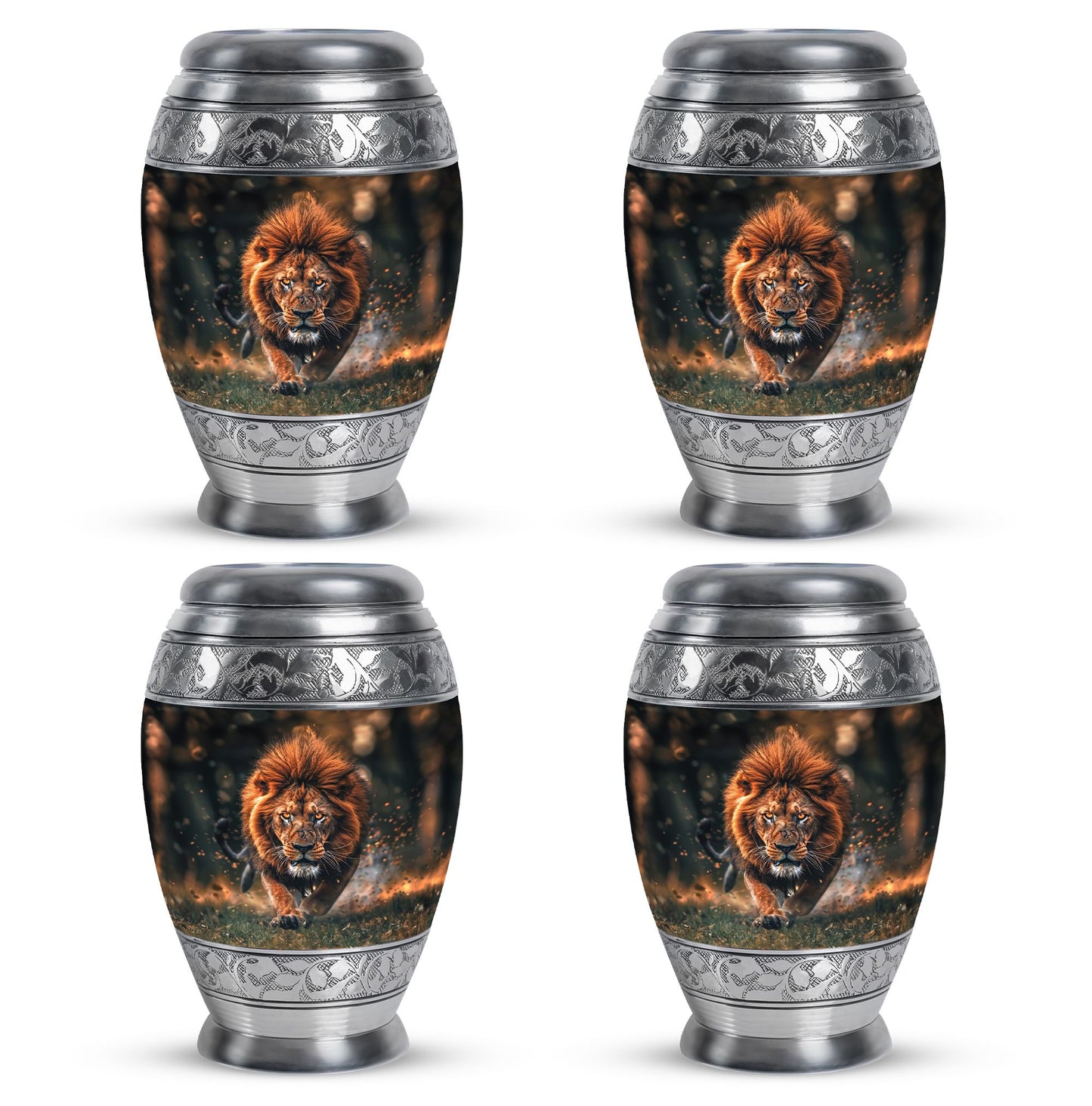 Lion Theme 3 Inch Keepsake Pack of 4
