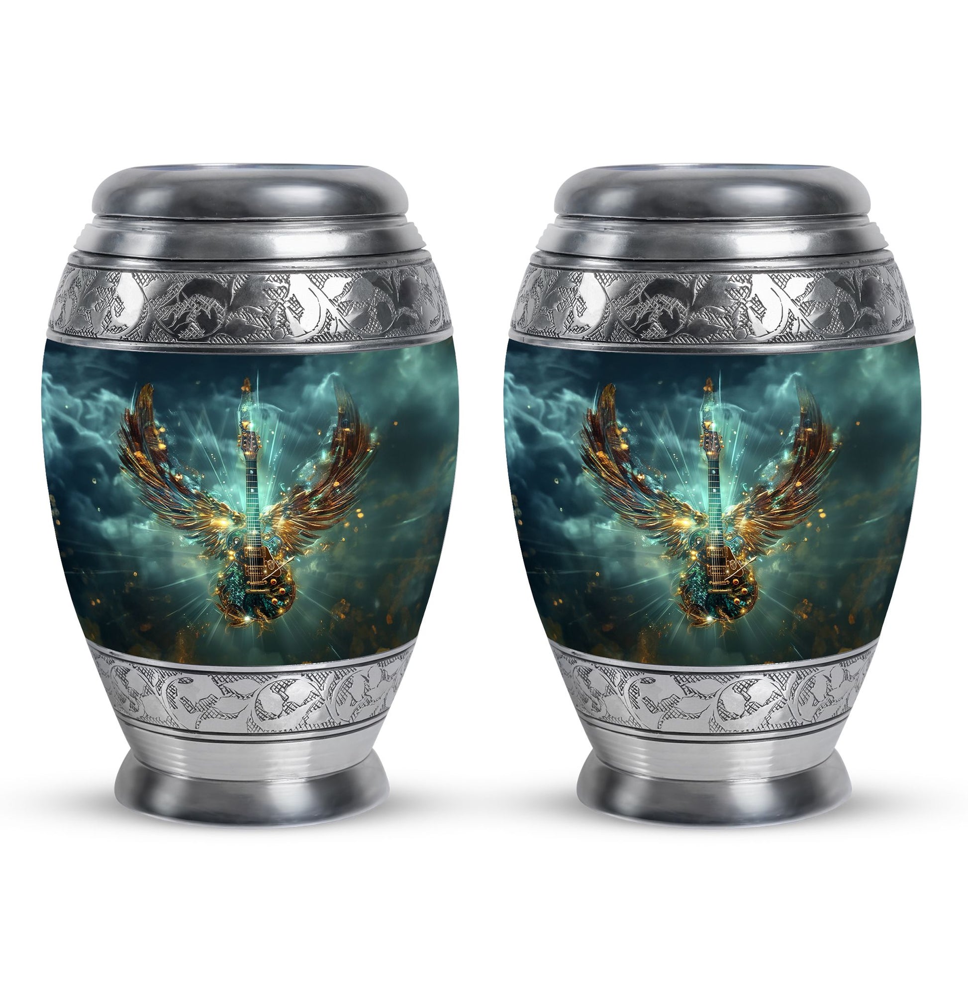 Guitar Theme 3 Inch Keepsake Pack of 2