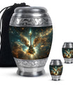 Guitar Theme Large Urn With 2 Keepsake Urn