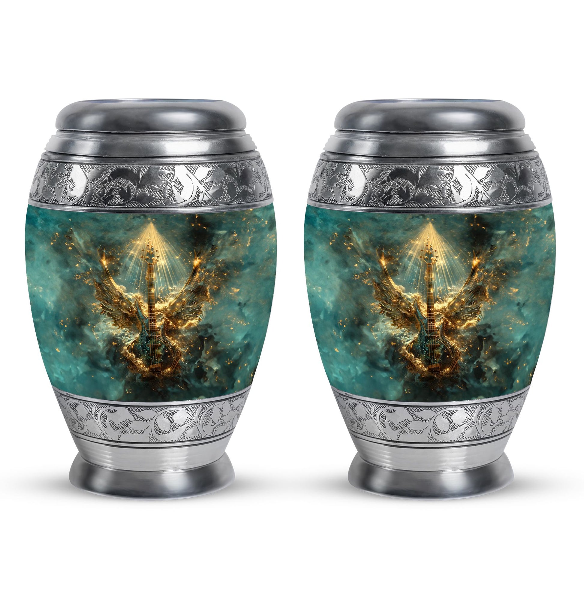 Guitar Theme 3 Inch Keepsake Pack of 2