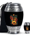 Guitar Theme Large Urn With 1 Keepsake Urn