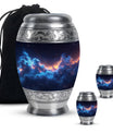 Galaxy Theme Large Urn With 2 Keepsake Urn