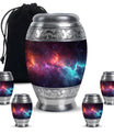 Galaxy Theme Large Urn With 4 Keepsake Urn