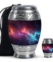 Galaxy Theme Large Urn With 1 Keepsake Urn